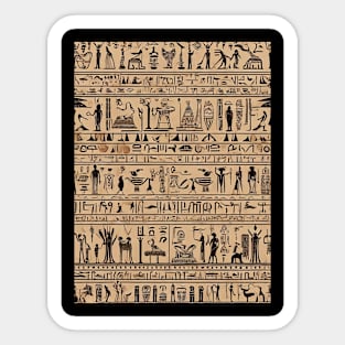 Egyptian hieroglyphs Sticker